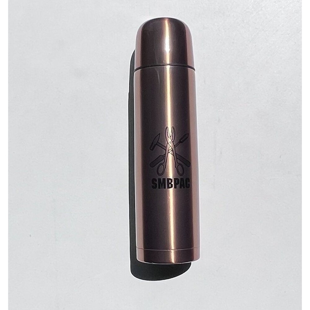 Copper Thermos Stainless Steel Flask 1L Vacuum Insulated Camping Tea Coffee